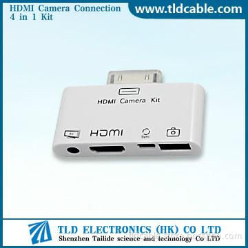 HDMI Camera Connection 4 in 1 Kit  for iPad